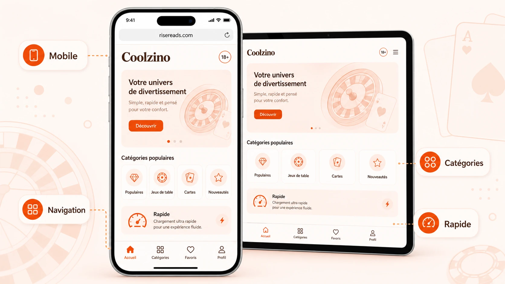 Coolzino Mobile : une expérience pensée pour smartphone