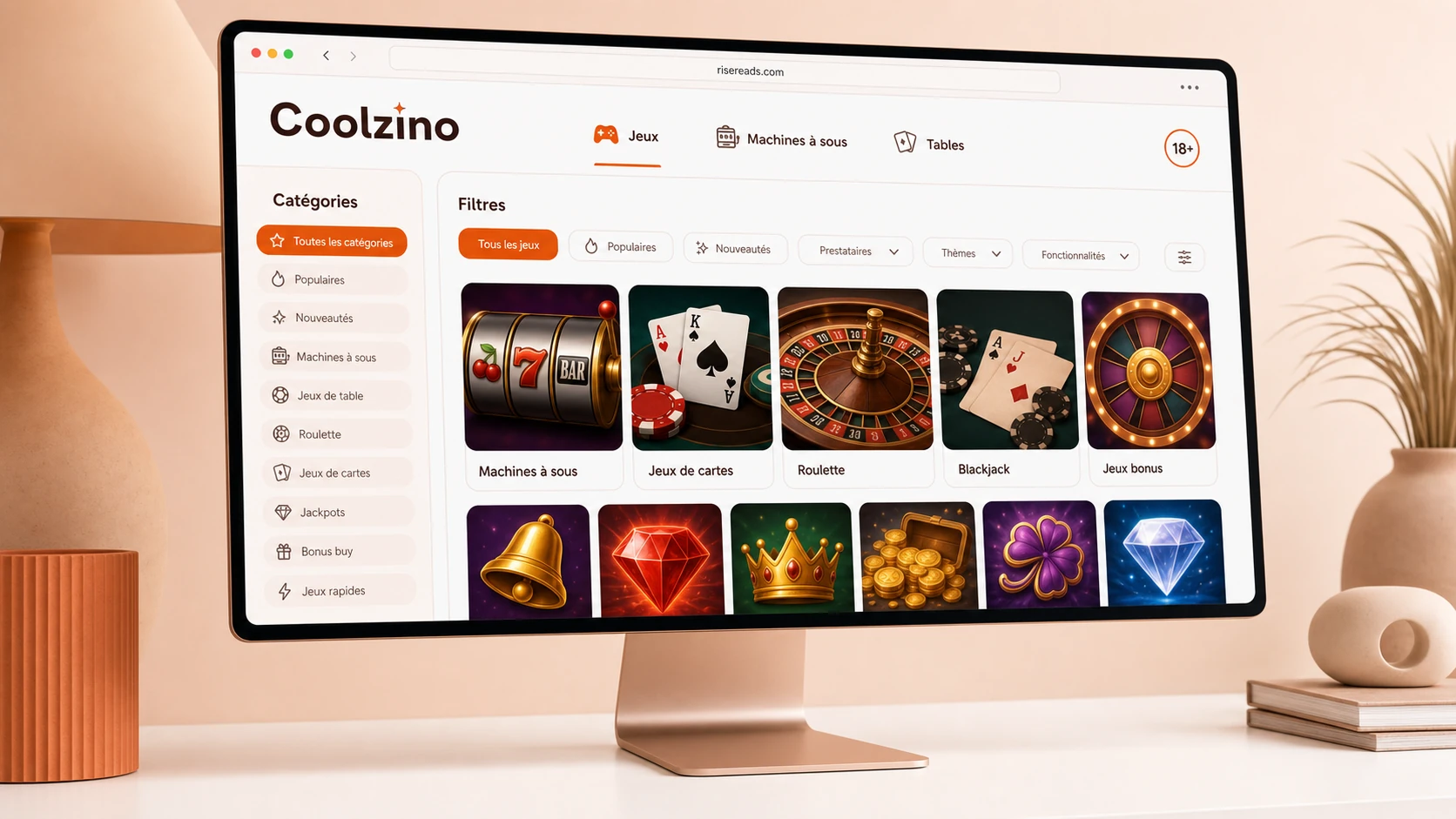 Analyse des jeux disponibles sur Coolzino Casino