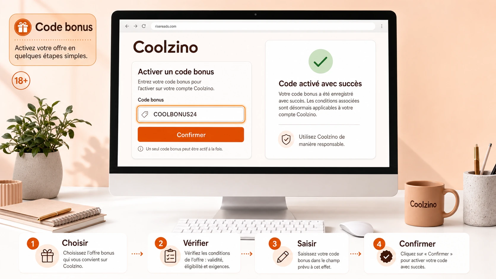 Comment utiliser un Coolzino Code Bonus ?